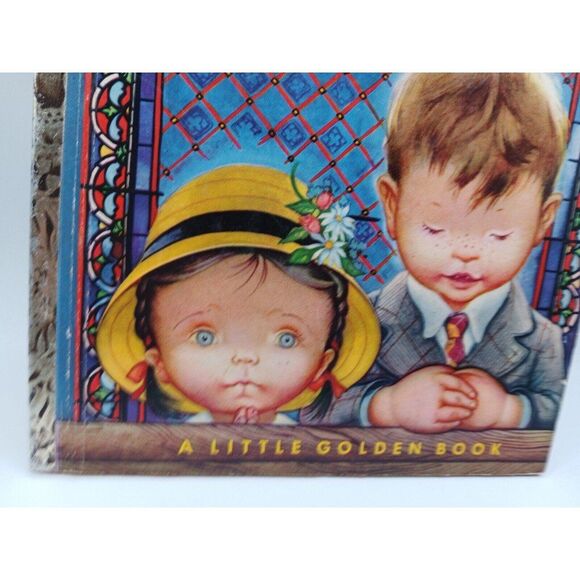 5/$25 Vintage A Little Golden Book Prayers For Children 1952 "F" Edition - Picture 3 of 8
